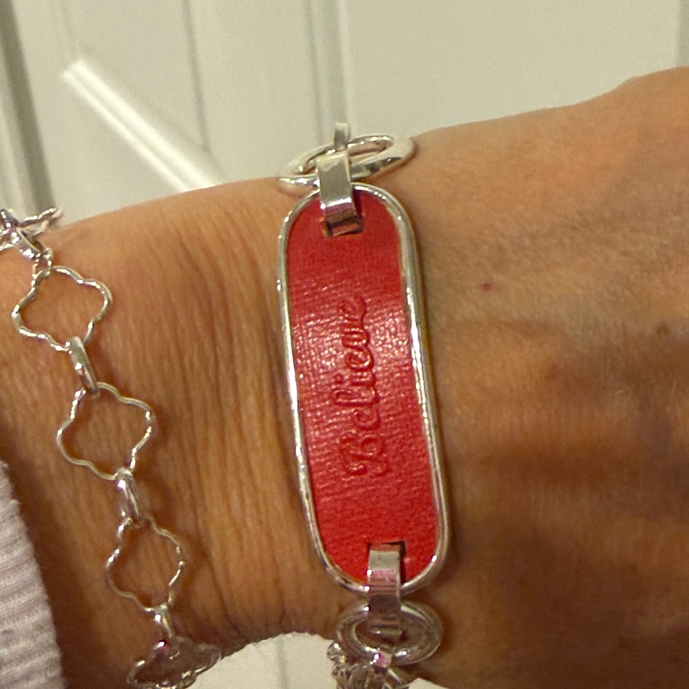 Nine & Co Red Believe Bracelet